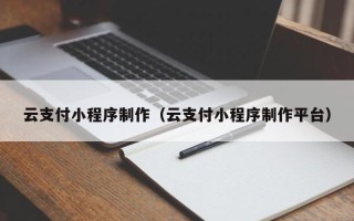 岑溪云支付小程序制作（云支付小程序制作平台）